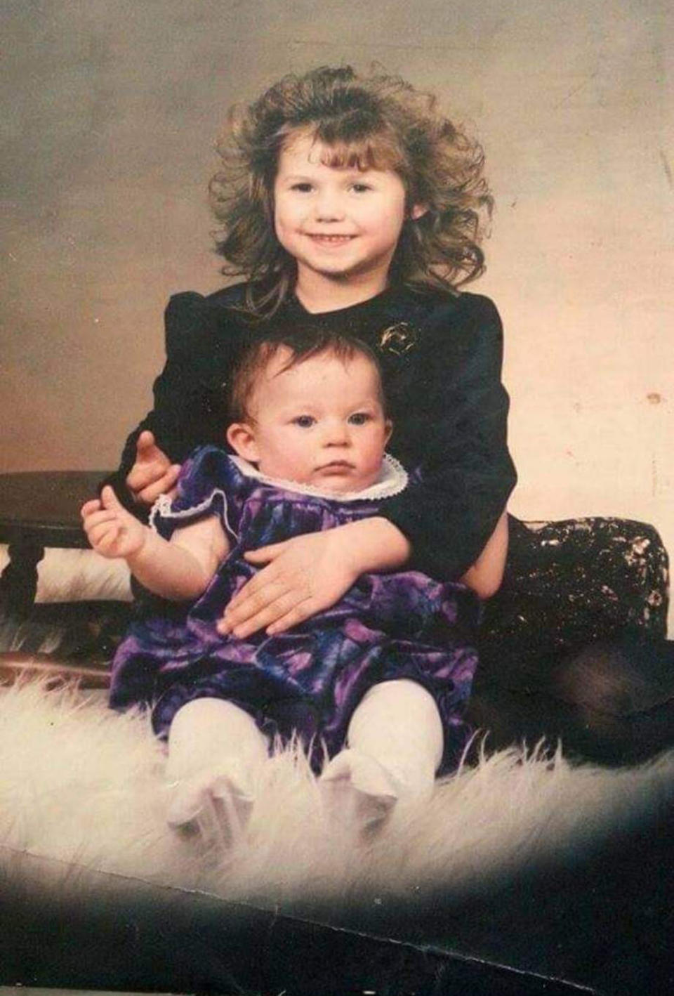 Elizabeth Krasinski, a proud big sibling holding her baby sister, Kayla. (Courtesy Elizabeth Krasinski)