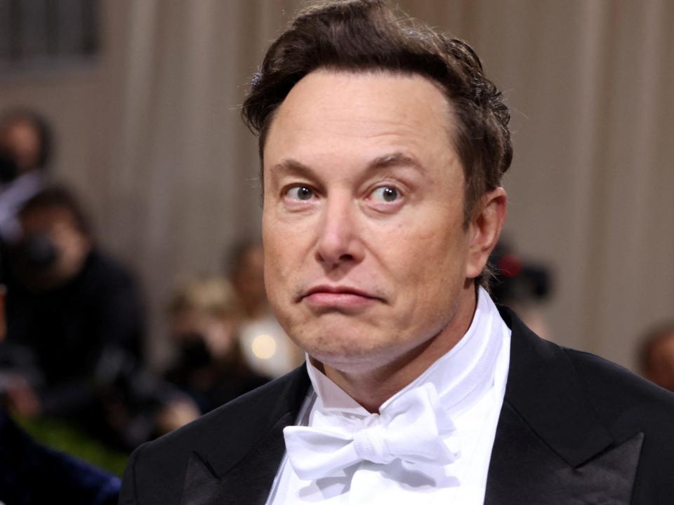 Elon Musk at the 2022 Met Gala.