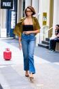 <p>The model was in Manhattan days before her 18th birthday party and fashion week in a casual yet chic ensemble.</p>