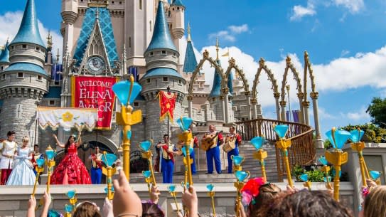 Nelson Peltz has criticized the performance of Disney’s parks, including Disney World. (Matt Stroshane/Getty Images)