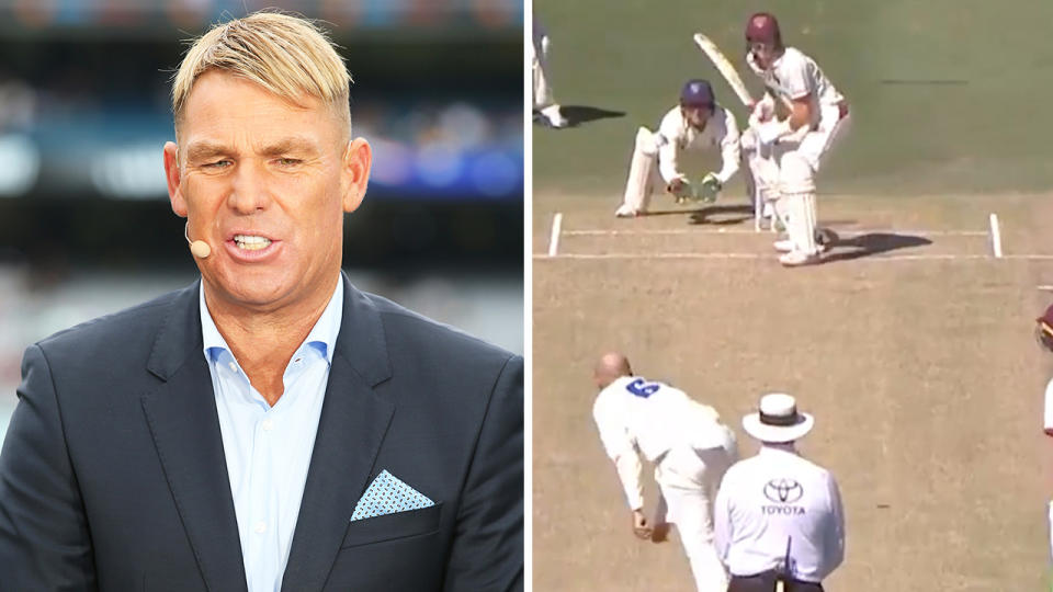 Shane Warne (pictured left) took aim at Nathan Lyon's (pictured right) tactics in the past.