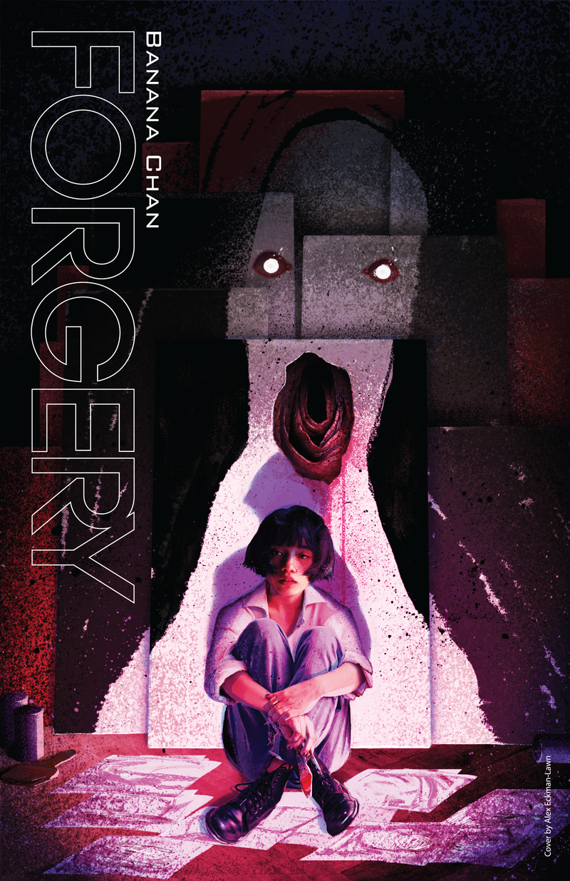 Image: Forgery cover illustrated by Alex Eckman-Lawn, graphic design by Matthias Bonnici