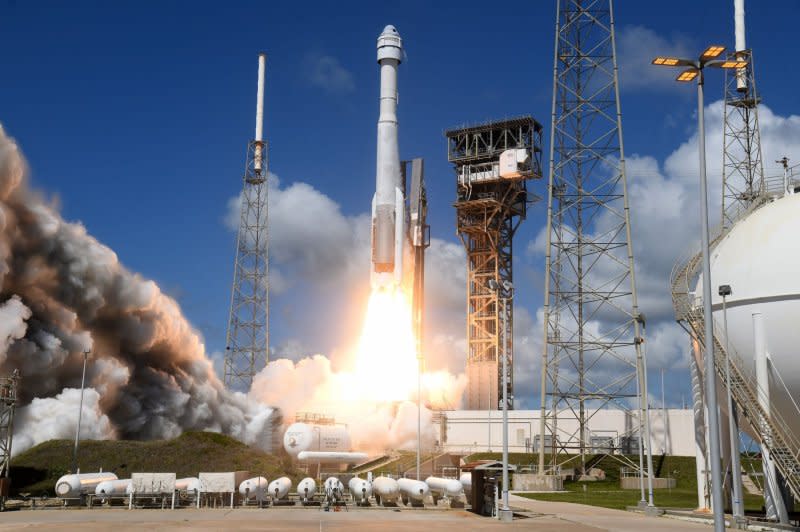 A ULA Atlas V rocket launches the Boeing Starliner spacecraft on its maiden crewed flight on June 5 from Complex 41 at Florida's Cape Canaveral Space Force Station. Starliner flew NASA Astronauts Butch Wilmore and Suni Williams to the International Space Station. Photo by Joe Marino/UPI