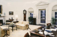 The Oval Office in the White House during Ronald Reagan's administration on February 10, 1981 in Washington D.C. (Photo by: NBC/NBC NewsWire)