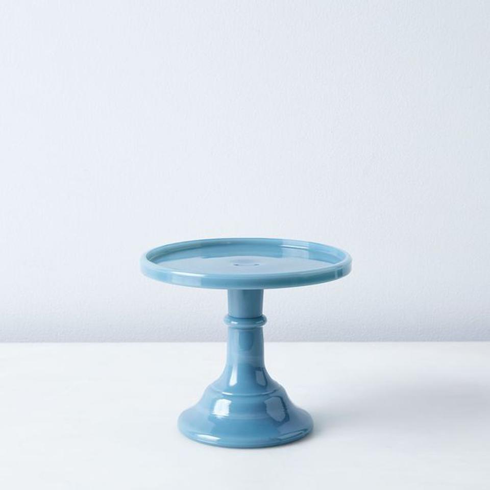 Mosser Colored Glass Cake Stand