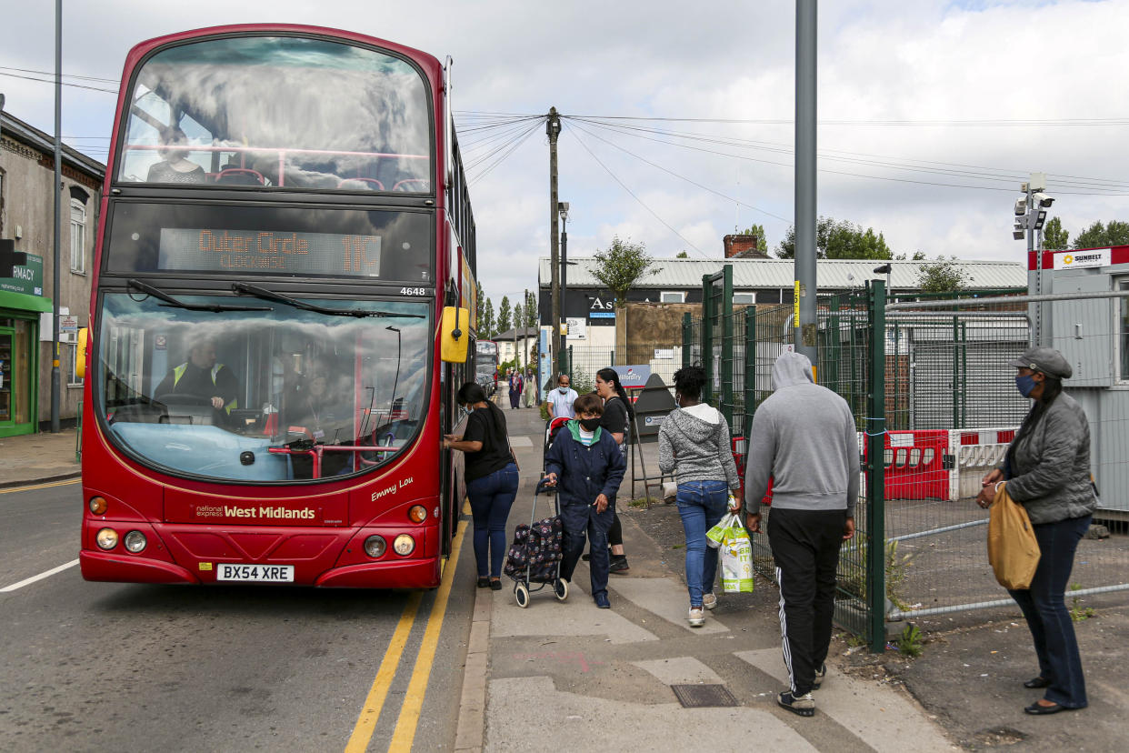 Ongoing works at Perry Barr, Birmingham, which has caused the famous number 11 bus route to be split in two. 