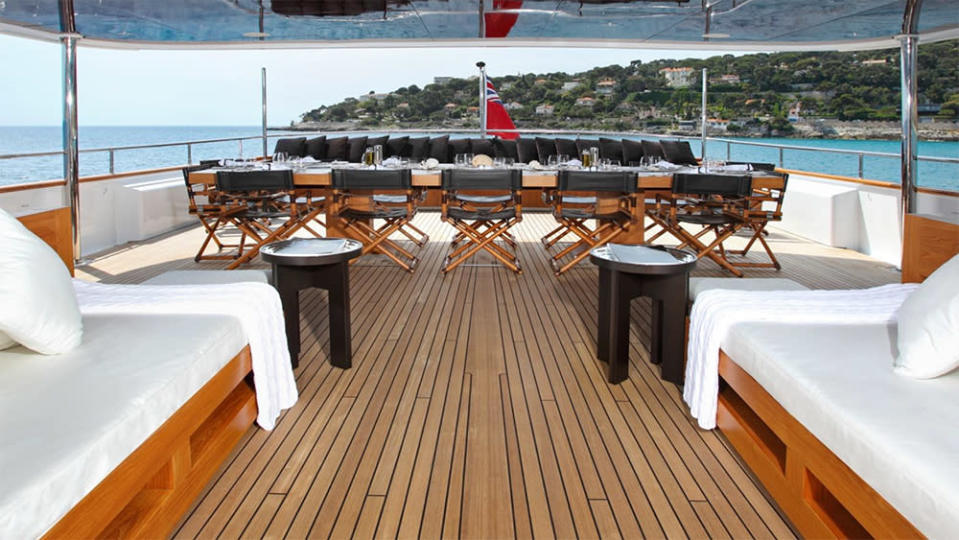 The deck aboard a vessel by Foley &amp; Cox. - Credit: Xavier Lamadrid