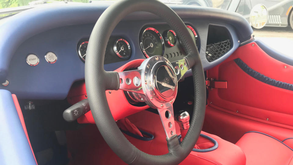 Under the leather-covered dash is factory air conditioning. - Credit: Photo: Courtesy of Morgan West.