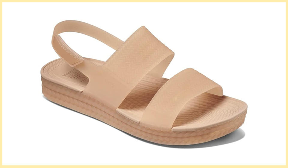 Tan rubber sandals