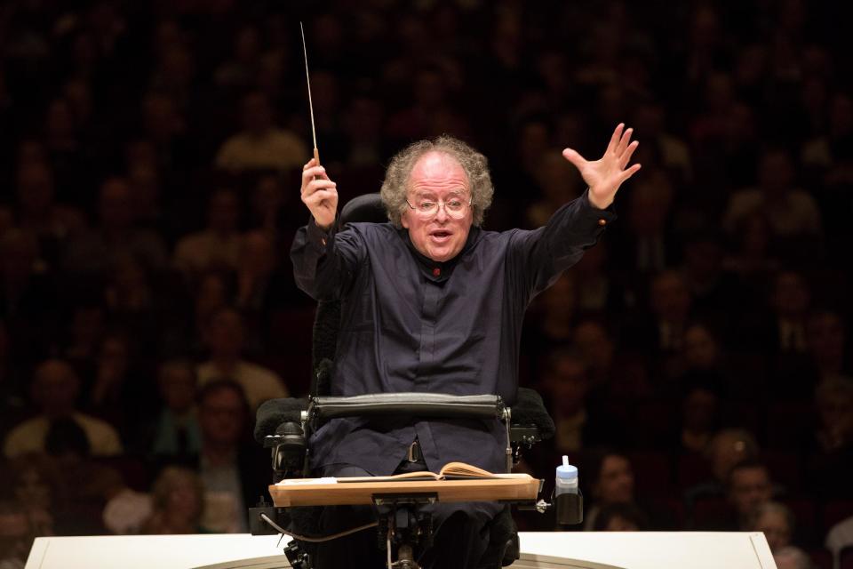 Metropolitan Opera Music Director James Levine leads the MET Orchestra in a concert at Carnegie Hall in New York on Sunday, May 19, 2013. The Sunday, May 19 concert by the MET Orchestra at Carnegie Hall will mark Maestro Levine's first public performance in more than two years after being sideline by a spinal injury. The concert will be broadcast live on SIRIUS XM Channel 74 and streamed on the Met's Web site (metopera.org) beginning at 2:55 p.m. (AP Photo/Metropolitan Opera, Marty Sohl)