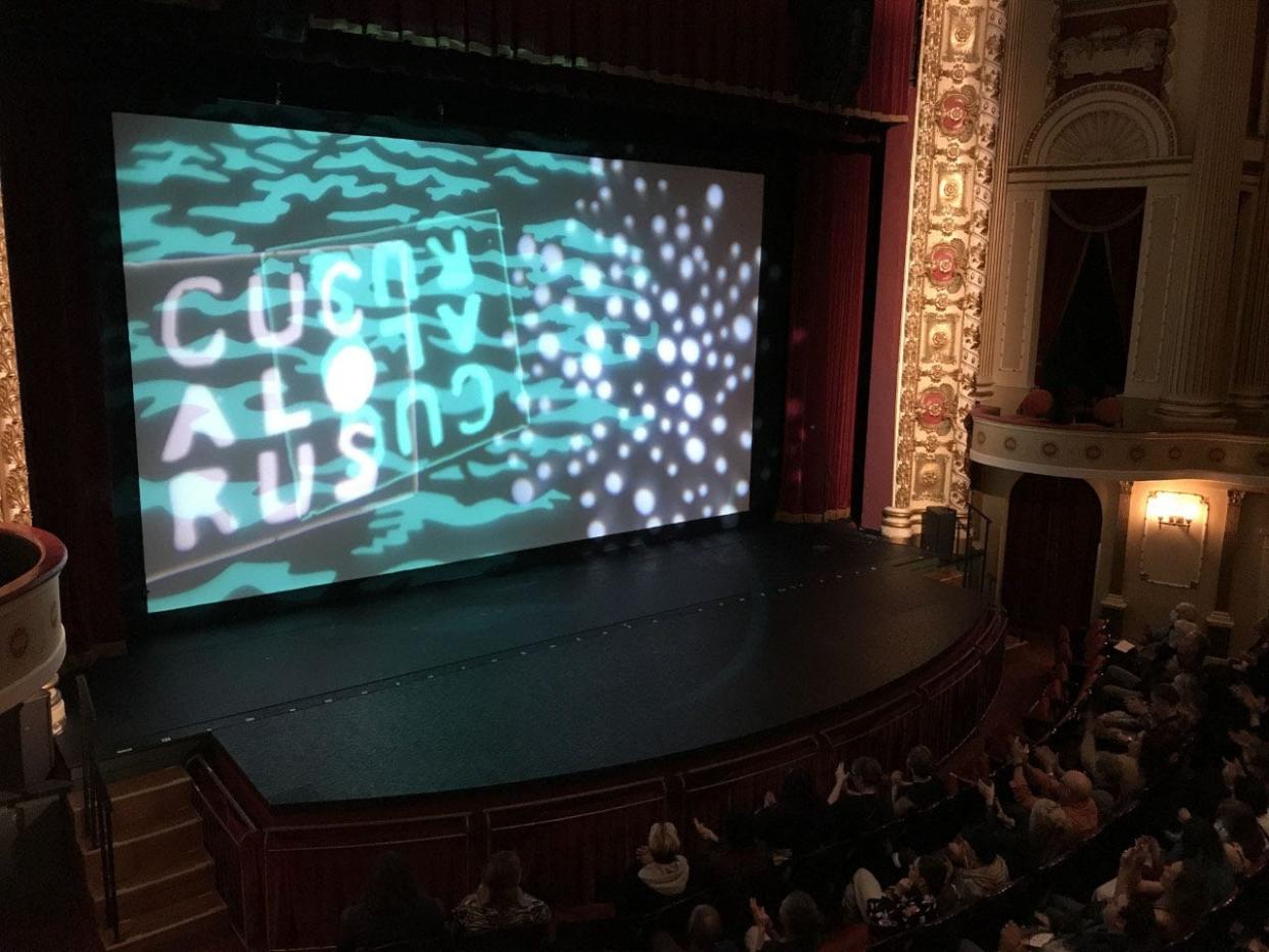 Crowds cheer for the opening night of the 28th Cucalorus Film Festival in 2022 at Thalian Hall in Wilmington