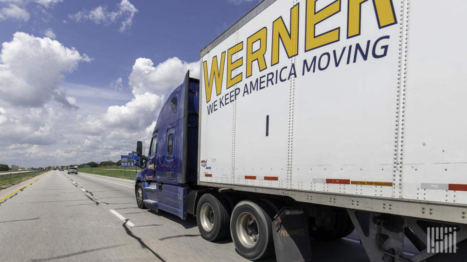 The deadline for final briefs in the next step for the big Werner nuclear verdict in Texas is next week. (Photo: Jim Allen/FreightWaves)