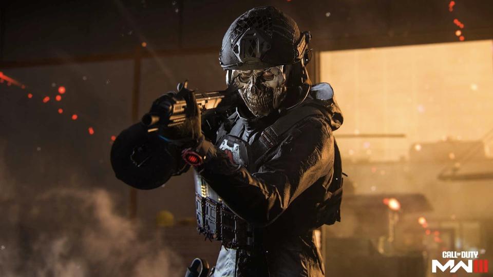 An Operator pointing their weapon towards the camera