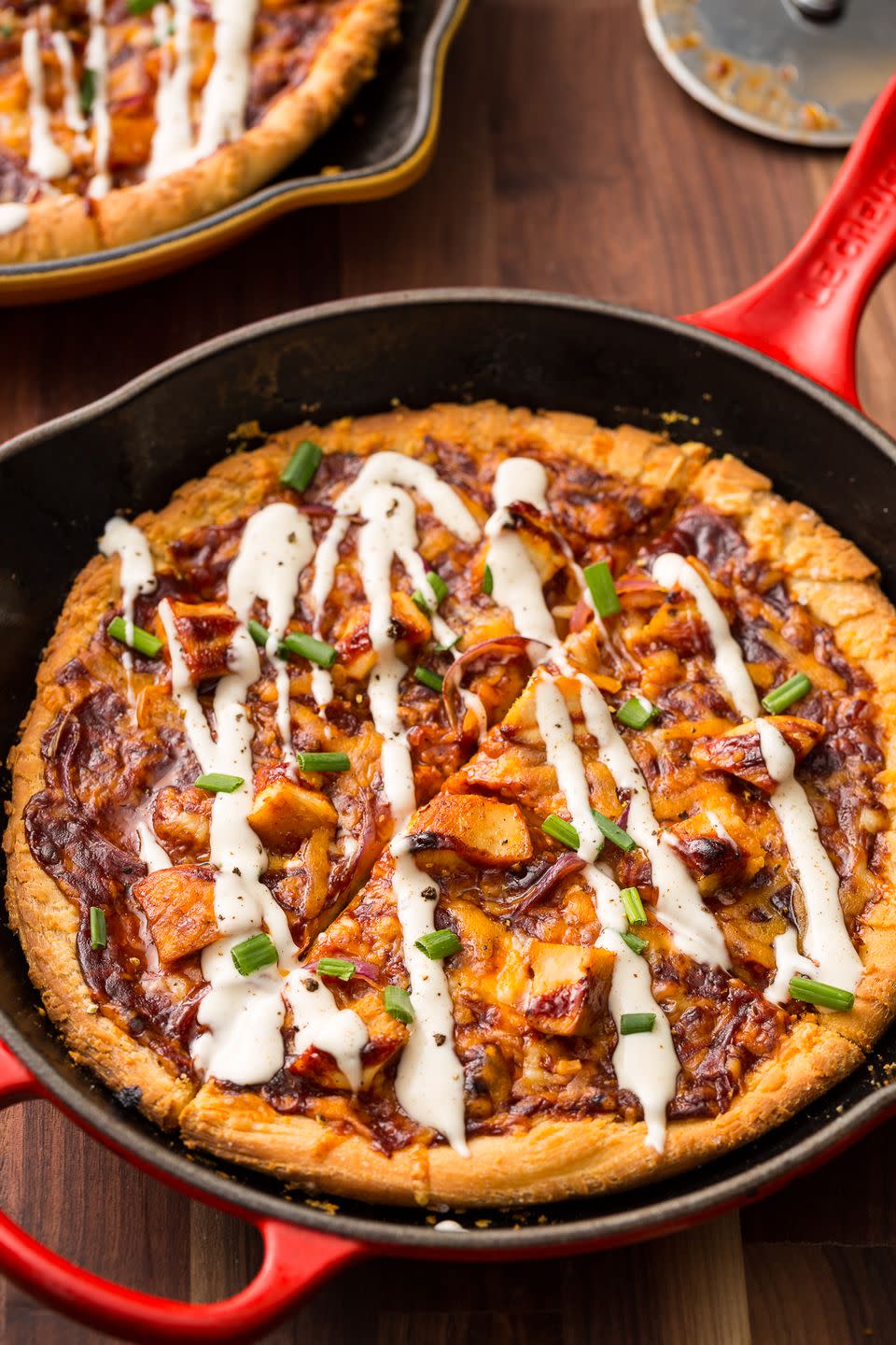 BBQ Chicken Skillet Pizza