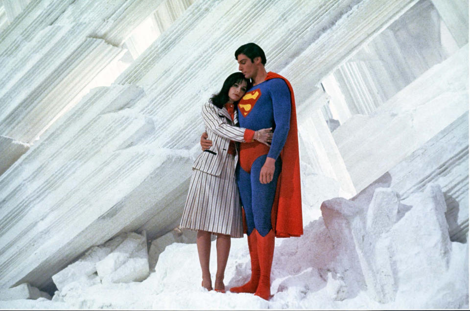 Margot Kidder and Christopher Reeve