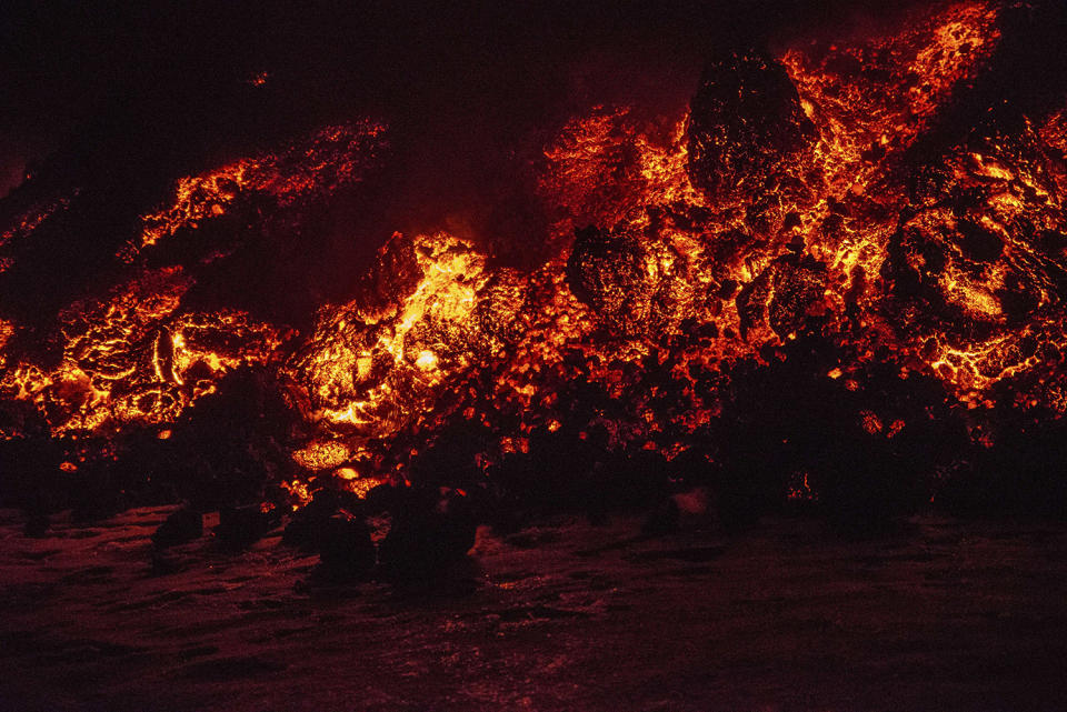 Etna erupts in fiery show