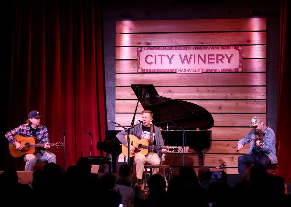 Tyler Childers performs during the “Hello From the Hills” benefit concert at City Winery Sunday, Jan. 28, 2024.