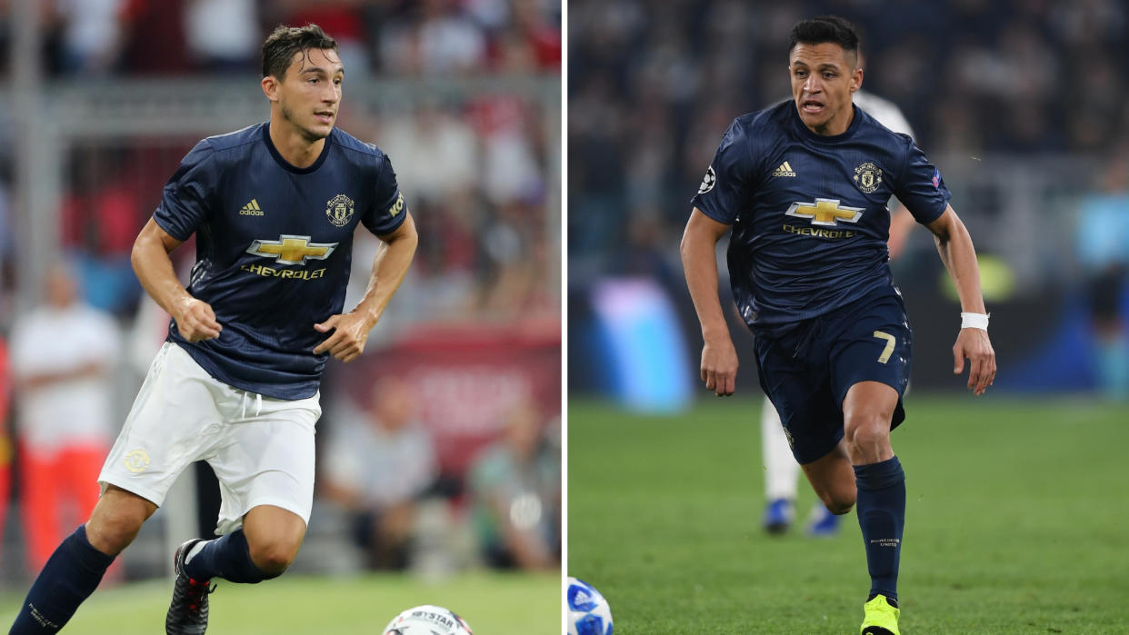 Matteo Darmian and Alexis Sanchez are close to a Manchester United exit.