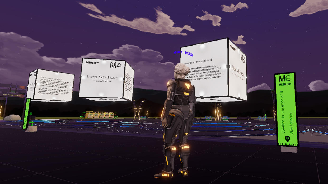 A virtual 3D art installation in MESHfair 2024. 