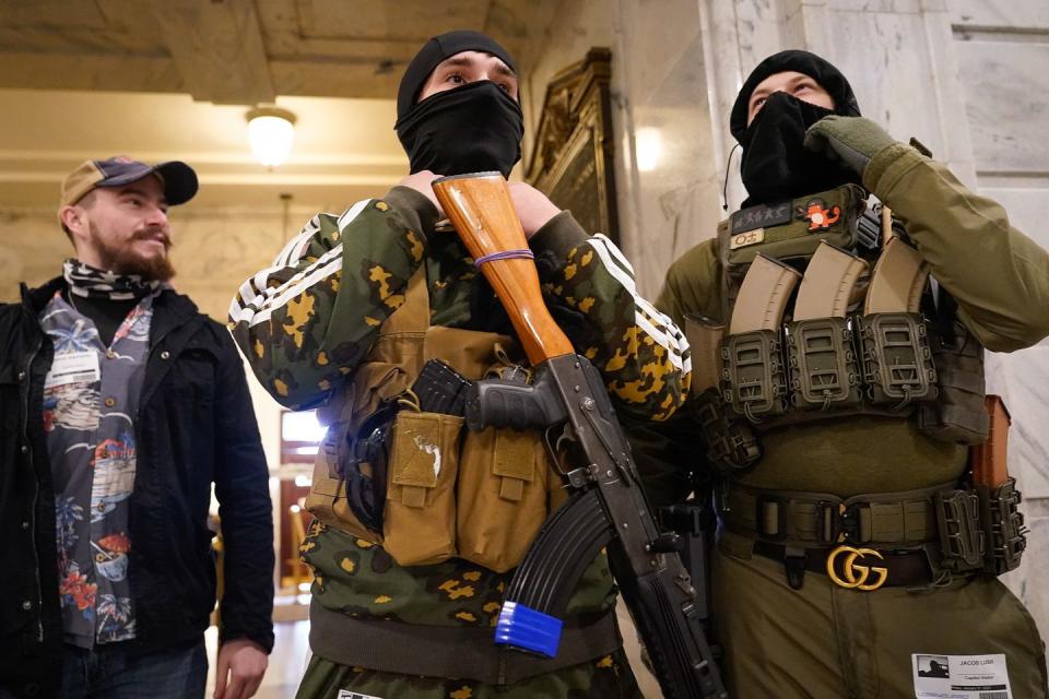 How Many 'Red Flags' Do You See in These Photos from Kentucky Gun Owners Swarming the Capitol?