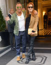 <p>Bruce Springsteen and Patti Scialfa leave their New York City hotel on Sept. 29. </p>