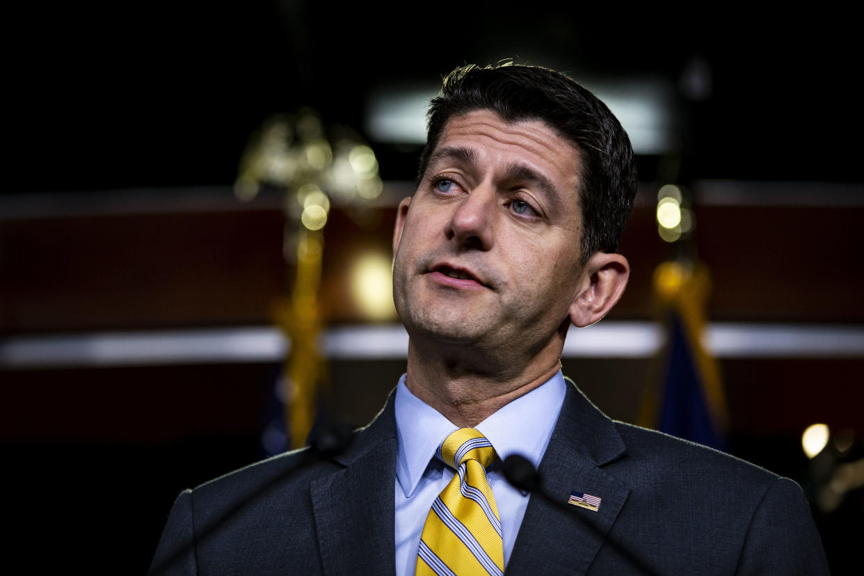 House Speaker Paul Ryan&nbsp;led House Republicans in passing legislation that would impose tougher work requirements on people who receive food stamps. (Photo: Al Drago/Bloomberg via Getty Images)