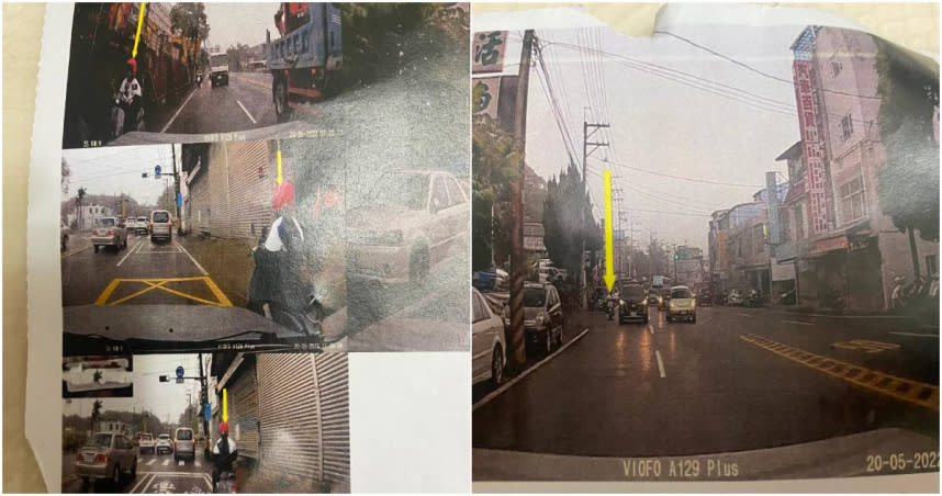 遭到民眾檢舉「在行車之右側超車」被開單，網友表示不能理解。（圖／翻攝自「報廢公社公開版」臉書）