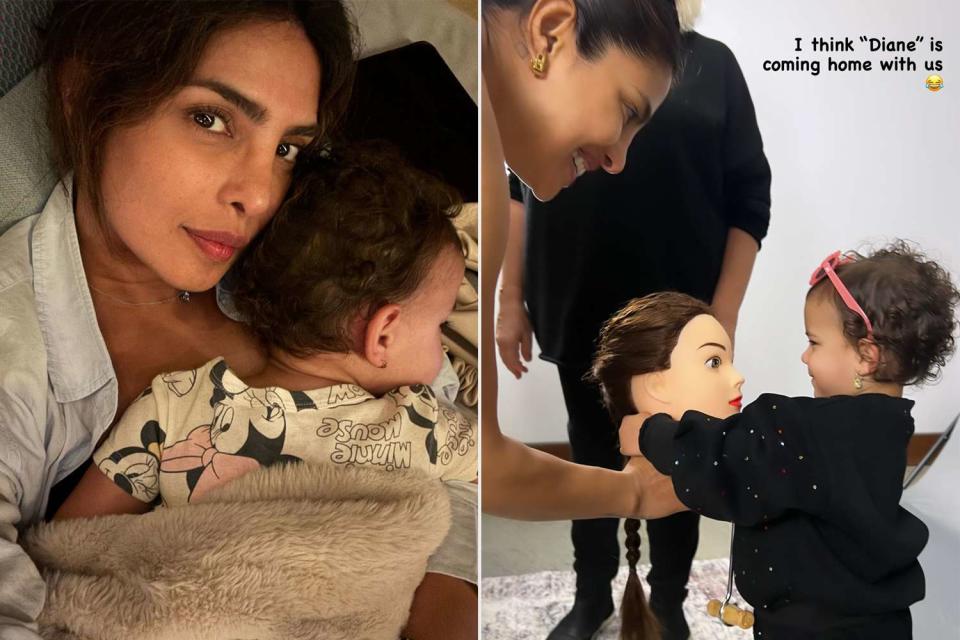 <p>Priyanka Chopra/Instagram</p> Priyanka Chopra and daughter Malti 