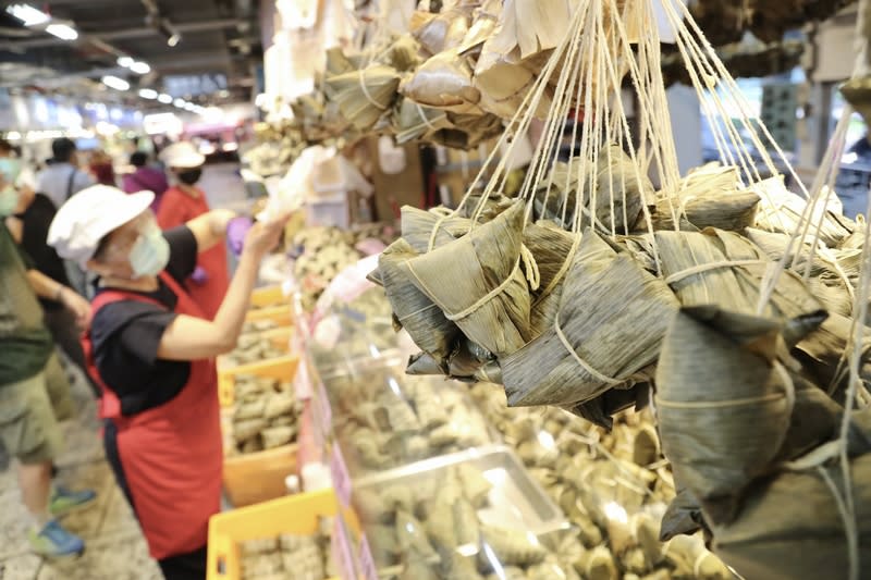 粽子為端午節主要應節食品。（中央社資料照）