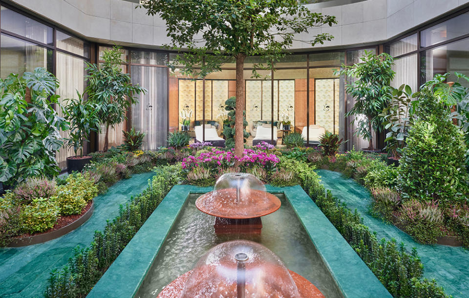 One of the hotel’s subterranean spa gardens - Credit: Manolo Yllera