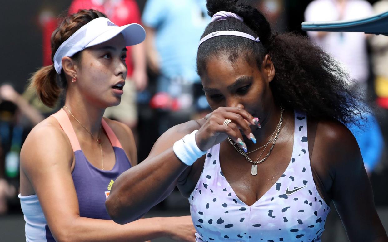 Williams won a title in the build-up to this year's Australian Open but was beaten by Wang Qiang in the third round - AFP