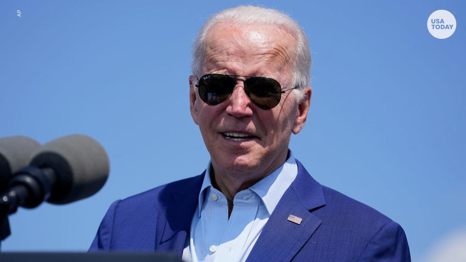 President Joe Biden speaks about climate change and clean energy at Brayton Power Station, Wednesday, July 20, 2022, in Somerset, Mass. (AP Photo/Evan Vucci)