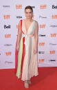 <p>Brie Larson wore Schiaparelli Couture to attend the 'Unicorn Store' Toronto Film Festival premiere.</p>