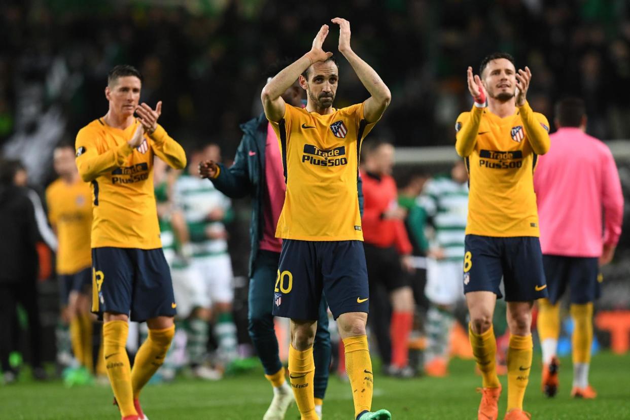 Atletico beat Sporting Lisbon 2-1 to reach the Europa League semi-finals: AFP/Getty Images