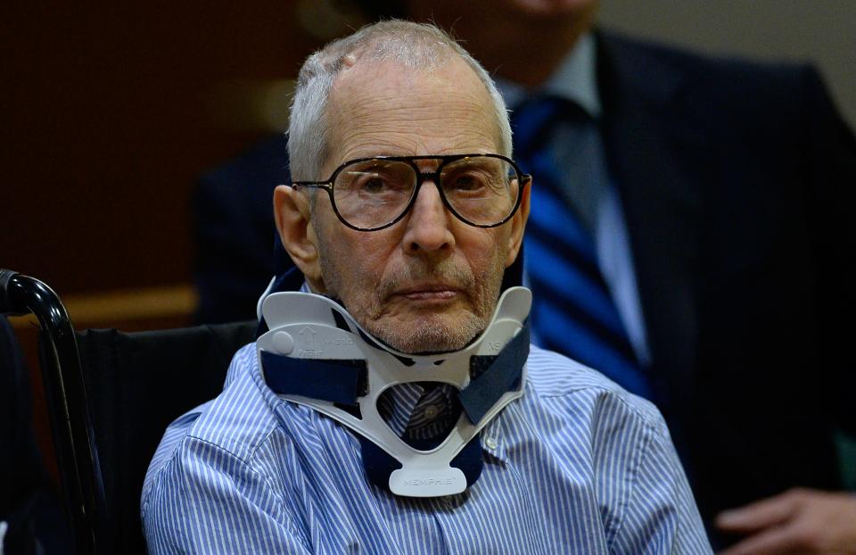 Robert Durst appears in Los Angeles court on November 7, 2016. He pleaded not guilty for the December 2000 murder of his friend Susan Berman.