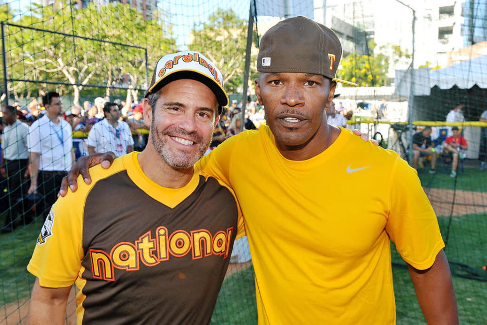 Andy Cohen and Jamie Foxx