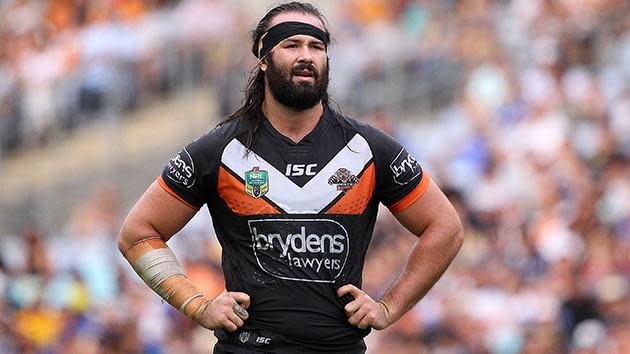 Despite leaving the Tigers' loss to Newcastle early, Woods still made 17 tackles and 118 metres.