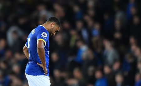 Britain Football Soccer - Everton v Crystal Palace - Premier League - Goodison Park - 30/9/16 Everton's Ashley Williams looks dejected after the match Reuters / Anthony Devlin