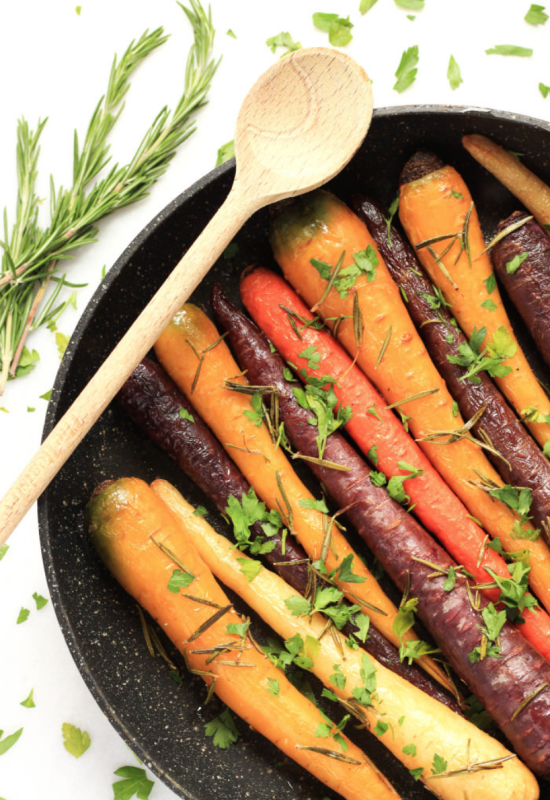 <p>Dish by Dish</p><p>Rainbow carrots roasted until tender and soft, coated with fragrant rosemary and fresh chopped parsley.</p><p><strong>Get the recipe: <a href="https://www.dishbydish.net/roasted-rainbow-carrots-with-rosemary-parsley/" rel="nofollow noopener" target="_blank" data-ylk="slk:Roasted Rainbow Carrots;elm:context_link;itc:0;sec:content-canvas" class="link ">Roasted Rainbow Carrots</a></strong></p>