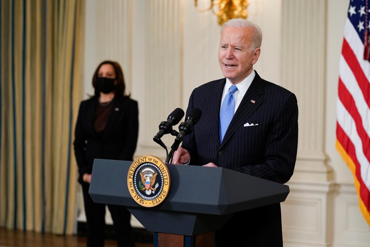 <p>Forty-three days into his presidency, Joe Biden has yet to hold a formal White House press conference.</p> (Copyright 2021 The Associated Press. All rights reserved)