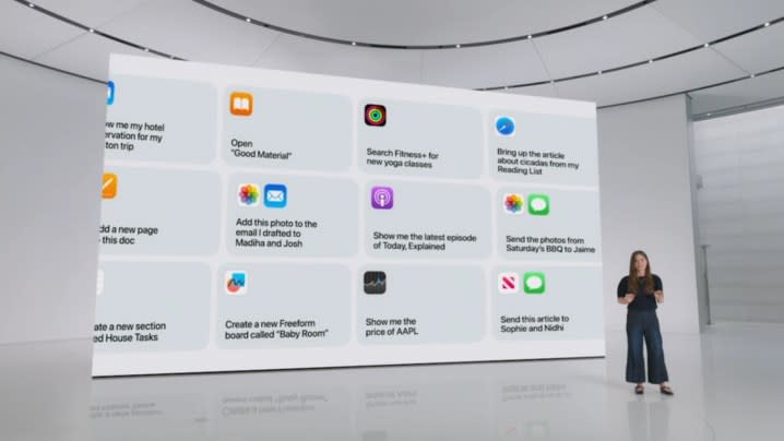 Siri Apple Intelligence examples.