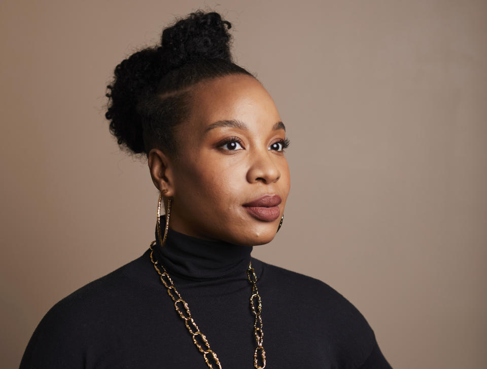 Chinonye Chukwu poses for a portrait to promote the film "Till," on Friday, Sept. 30, 2022, at the Park Lane Hotel in New York. (Photo by Matt Licari/Invision/AP)