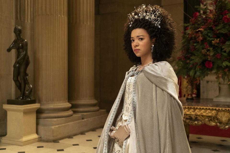 queen charlotte india ria amarteifio as young queen charlotte in episode 101 of queen charlotte cr liam danielnetflix © 2022