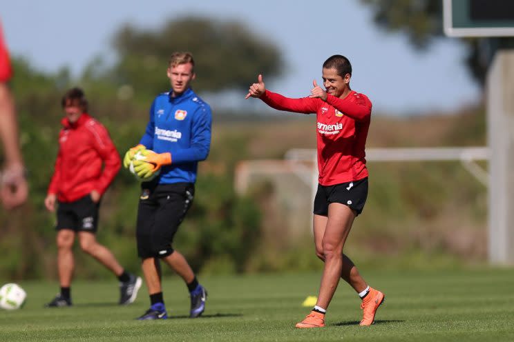 Chicharito training in Orlando (Bayer Leverkusen)