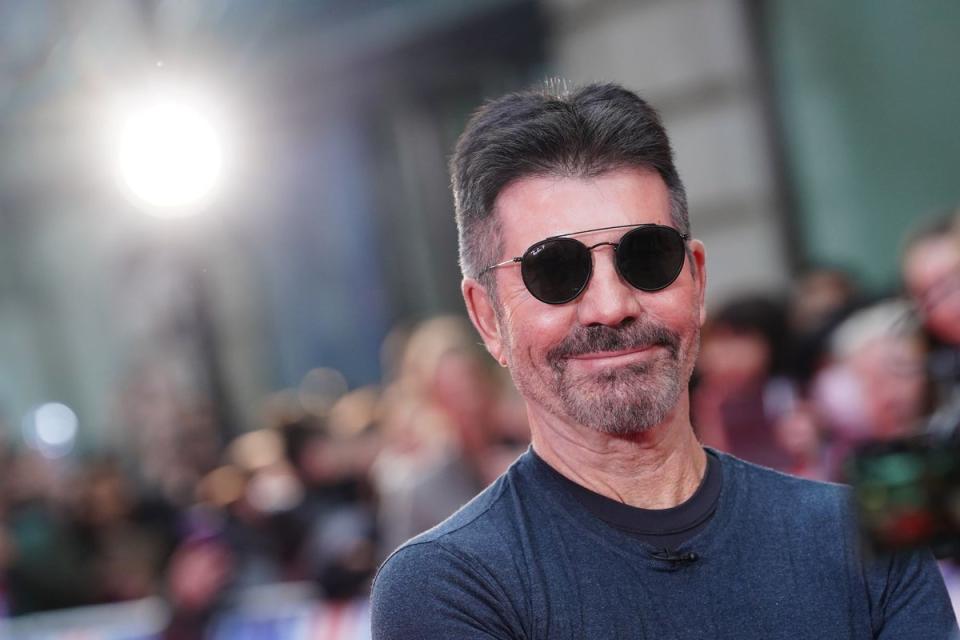 Simon Cowell on the red carpet (PA)