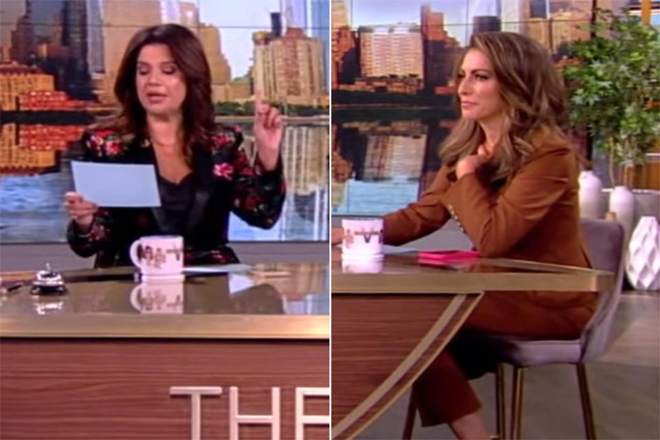 Ana Navarro puts her finger up to Alyssa Farah Griffin on 'The View'
