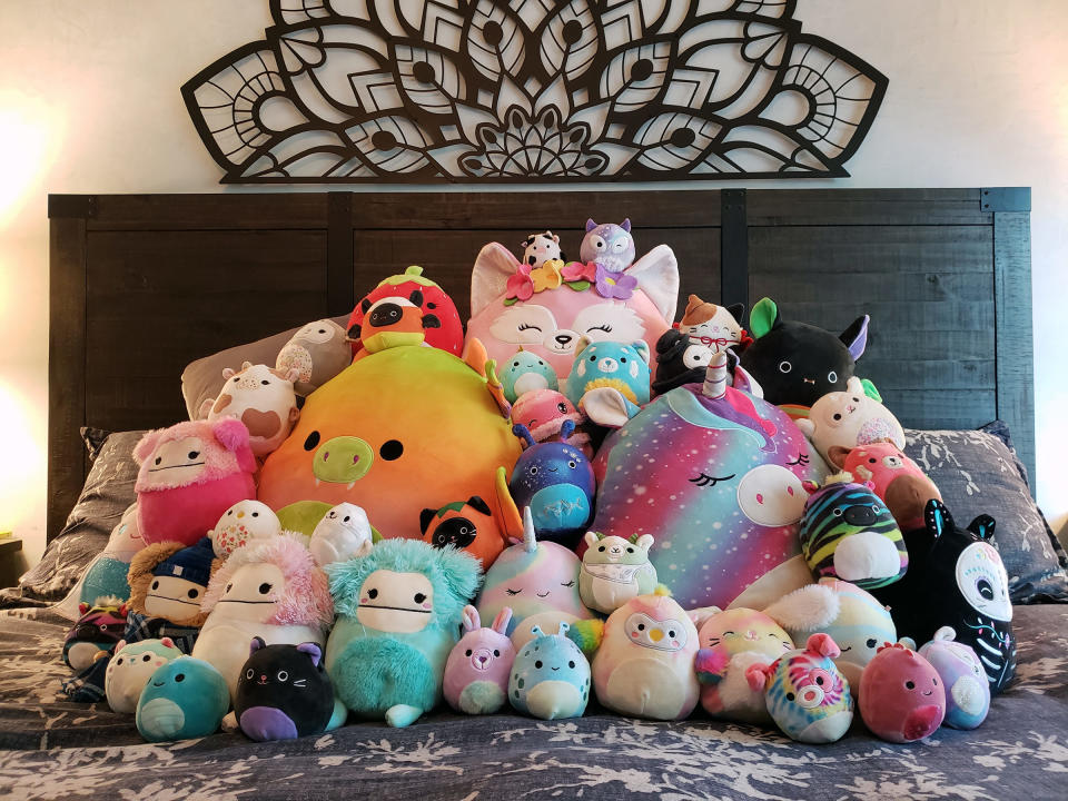 Catharine Parker's Squishmallow collection.<span class="copyright">Courtesy of Catharine Parker</span>