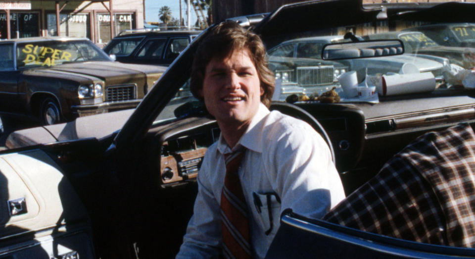 Kurt Russell played devious salesman Rudy Russo in Bob Zemeckis' 1980 satire 'Used Cars' (Rex Features)