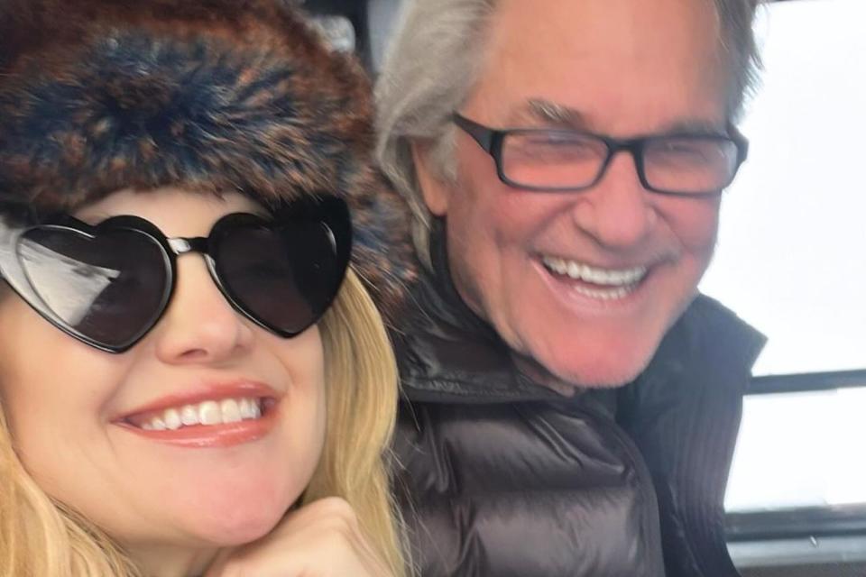 <p>Kate Hudson/Instagram</p> Kate Hudson and Kurt Russell