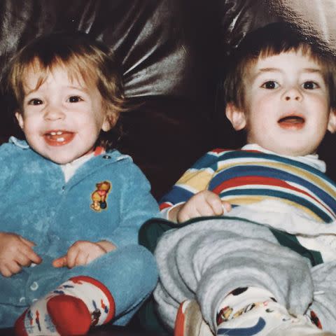 <p>Kristin Cavallari Instagram</p> Kristin Cavallari and her brother Michael Cavallari in a throwback photo on Instagram.